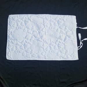 DKNY White Floral Quilted Standard Pillow Sham